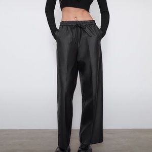 Zara Waxed Effect Pants